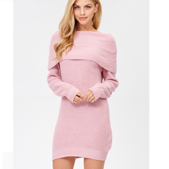 Rose Sweater Tunic Mini Dress - Picture 2 of 8